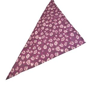 New Free People Triangle hair scarf Purple Floral